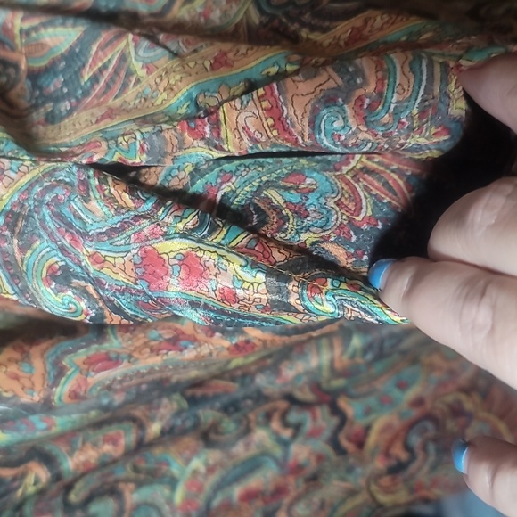 Karma Highway multicolor paisley bohemian gypsy Maxi Dress one sz boho sundress - Picture 3 of 9